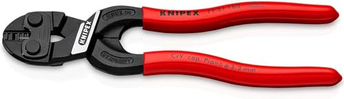 Knipex Cobolt S Tronchesi a Doppia Leva con Incavo Nella Lama Bonderizzata Nera, Rivestiti in Resina Sintetica 160 Mm 71 31 160