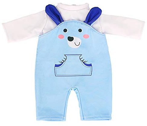 ZWOOS Puppenkleidung für New Born Baby Doll, niedlich Baumwolle Outfit für Puppen 35-43 cm