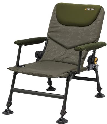 Prologic Inspire Lite-Pro Recliner Chair with Armrests - Angelstuhl, Stuhl für Angler, Campingstuhl
