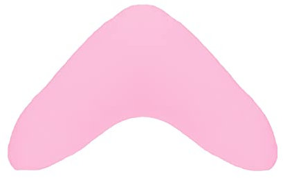 Dukal | Bezug für Bumerangkissen/Lesekissen | aus hochwertigem DOPPEL-Jersey | 100% Baumwolle | Farbe: rosé