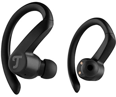 Teufel AIRY Sports TWS - Kabelloser In-Ear-Sportkopfhörer - Bluetooth 5.0, Linear-HD-Töner, Sprühwassergeschützt, Freisprecheinrichtung, Touch-Steuerung - schwarz