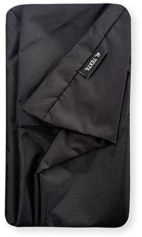4L Textil Koko Wasserabweisendes Hundebett Bezug abnehmbar und waschbar Hundekorb mittelgroße Hunde Hundekissen flauschig Hundekörbchen Hundesofa (Ersatzbezug(80x60 cm), Schwarz)