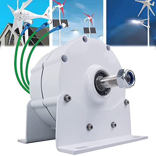 Oiyekntd 400W/500W/600W/800W DREI -Phasen -Generator, mit niedrigem Geschwindigkeit heimisch getränktfreiem Dauermagnet -Elektromotorgenerator für vertikale horizontale Wind 12 V 24 V 48 V,400W-12V