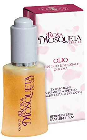 Erboristeria Magentina Rosa Mosqueta Olio Puro 30 ml 99% Con Olio Essenziale Di Rosa