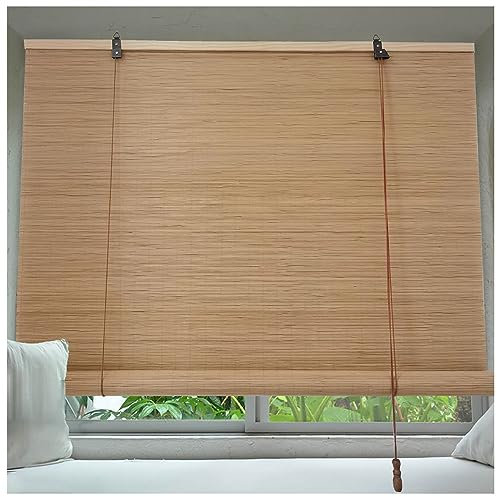 Natural Bamboo Roller Blinds Customizable 45 50 55 60 65 70 75 80 85 90 95 100 105 110 115 120 125 130 135 140 145 150 155 160 165 170 175 180 Wide Roman Blinds with Lift Anti-Uv Bamboo Shades Privacy