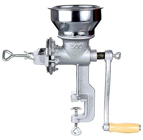 LBMED Molinillo Manual, Molino Grano Manual, Grano Café, Grano Maíz con Clip Fijo, Espesor Ajustable, El Material Es Delicado Y Suave, Ahorra Tiempo Y Energía,para Café, Vainilla, Avena, Especias