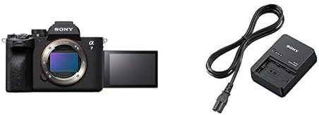 Sony Alpha 7 IV, Fotocamera Mirrorless Full-Frame, 33 MP, Real-time Eye Autofocus, 10 fps, 4K60p, Nero + Caricabatterie originale per batteria NPFZ100