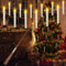 12PCS LED Bougies Flottantes Sans Flamme avec Baguette Télécommande, Bougies Lumières décoratives d'arbre de Noël, Décorations de Festive
