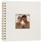 Scrapbook Linen Photo Album Memory Book 20.5 x 20.5 cm with Hard Cover White Pages Guest Baby Book for Wedding Travel Christmas (20 Sheets / 40 Pages, Beige)