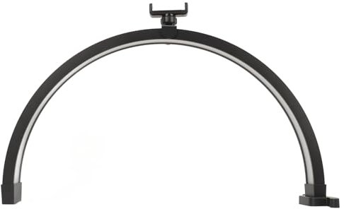 Zunate Lampada per Unghie a Mezzaluna da Scrivania, Lampada di Bellezza Pieghevole da 20W a Mezzaluna 1500LM Lampada Dimmerabile con Clip per Telefono, Controllo Touch, Temperatura