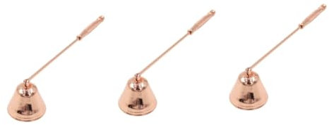 Alipis 3stücke Candle Extinguisher Aus Edelstahl Roségold Eleganter Dochtlöscher Für Teelichter Und Jar-Kerzen Verhindert Rußbildung Verlängert Die Lebensdauer Ihrer Kerzen
