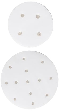 Alipis 200 Feuilles De Papier Sulfurisé Blanc Rond Pour Cuisson Vapeur