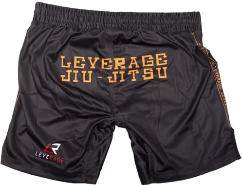 Leverage Kids Jiu-Jitsu BJJ MMA Shorts - Nogi Grappling Kickboxing Muaythai Surfing Summer Holiday Shorts (UK, Age, 12 Years, 15 Years, Regular, Gringo)