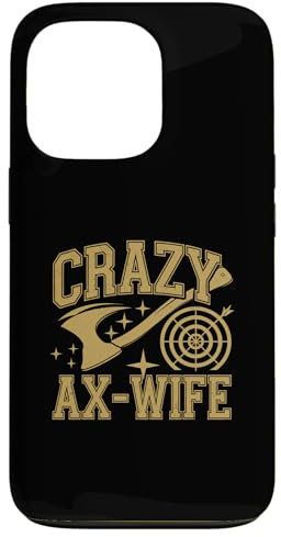 iPhone 13 Pro Crazy Ax Wife, Vintage Woman Axe Throwing Case