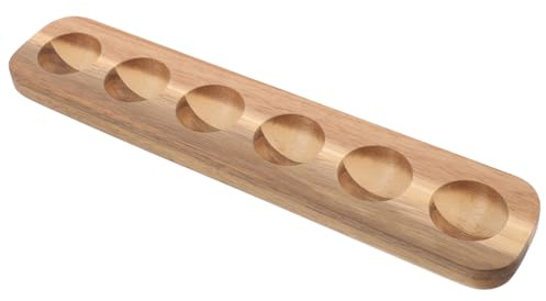 HIAKDOFT Eierhalter mit 6 Fächern Stabile und Elegante Eierablage für Küche zur Sicheren Aufbewahrung von Hühnereiern im Kühlschrank