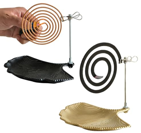 Brûleur d'Encens en | Support pour Encens Volant en Lot de 2 - Attrape Cendres Élégant Et Pratique De Bureau pour Intérieur Et Extérieur Patio