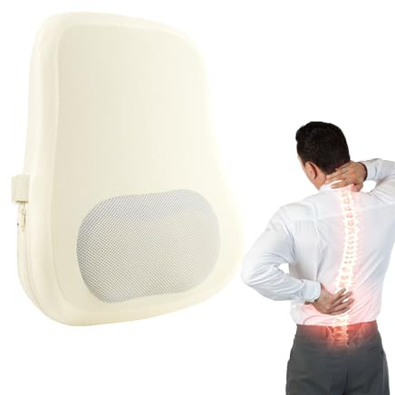 Masseur de dos avec chaleur, masseur chauffant pour le cou | Coussin de massage électrique sans fil pour soulager les tissus profonds pour femme, mari, maman, homme, chaise de siège de voiture