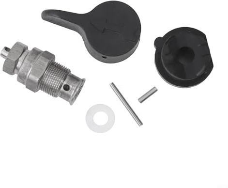 Honseadek Valvola di scarico principale per spruzzatore di vernice, valvola di scarico in acciaio inox, compatibile con 390, 395, 490, 495, 595, 695, dimensioni circa 30 x 56 mm