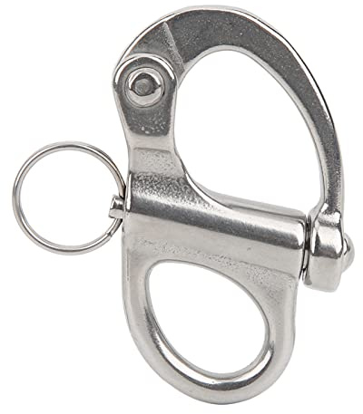KIMISS Broche de Acero Inoxidable 316, Grillete de Liberación Rápida para Montañismo, Escalada y Acampada, Resistente (96MM)