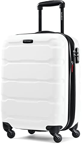 Samsonite Omni PC Hardside Expandable Luggage with Spinner Wheels, Carry-On 20-Inch, White