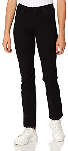 Lee dam Jeans Marion rak, Svart sköljning, 27W / 31L