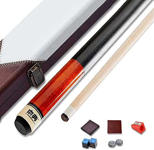 Billard Pool Queues Professionelle Maple Pool Queue Stick Kit, 57 Zoll Billard Pool Stick Pool Queue, 12/13 mm Spitze Pool Queue Stick, Professioneller Billard Pool Queue Stick 17-19 Oz Pool Stick GCS