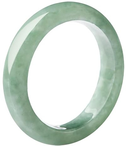 Mengsiy Anillo de Jade Verde Natural for Mujeres Anillo de Esmeralda Piedra Natural Jade Jadeite jewe Joyas nickles Mujeres (Color : Diameter, Size : 19mm)