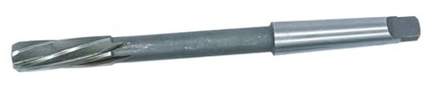 HSS-Maschinenreibahle mit geradem/kegeligem Schaft und Spiralnuten, 4–44 mm Durchmesser, hochpräzise Reibahle aus weißem Stahl H7 DOLUNTO (Farbe : 28mm-H7 No. 3 Taper handle)