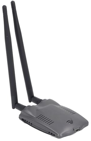 Tarjeta de Red Inalámbrica USB, Adaptador WiFi de Alta Potencia de 300 Mbps con Antenas Externas Duales, para Chipset RTL8192FU, Compatible con IPC, Decodificador, NVR