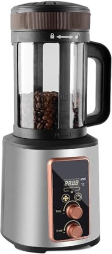 Coffee Bean Roaster Machine, Electric Hot Air Coffee Roaster, with Adjustable Timer Roasting Heating and Air Fan Setting, Roast 100-400g Coffee Bean