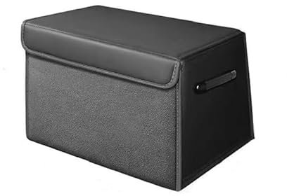 OROPD Auto Kofferraum Organizer für Mazda MX-30 2020-2023, Leder Kofferraumbox Aufbewahrungstasche Faltbare Auto Kofferraumbox Lagerung Aufbewahrungsbox Auto Zubehör,1-S