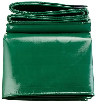 LDQBF Lona Impermeable Reforzada, 0.5x25.5m 520g/m² PVC Tela Lona de protección para Madera, Multiusos, para Exteriores Verde