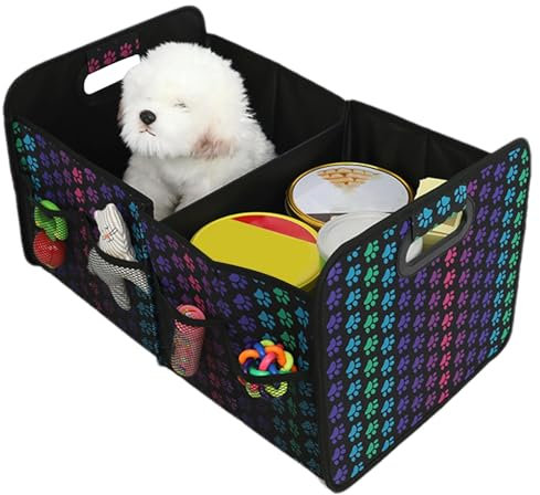 Premium Kofferraum-Organizer Mit Deckel & Rutschfest - Faltbare Auto Kofferraumtasche Groß Mit Doppelten Böden - Kofferraumbox, Kofferraumorganizer Box, Aufbewahrungsbox Für Auto, Wasserdicht,