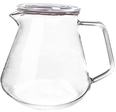 OFFSCH Glaskessel Mit Deckel Transparent Mehrzweck-glaskessel Haushaltswaren Hitzebeständiges Glas Für Tee Und Kaffee Wasserkocher Einfach Ausgießen Und Nachfüllen