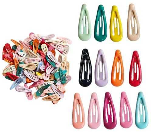Qwrqwr Barrettes à cheveux colorées pour bébé fille enfants Mini pinces à cheveux pour cheveux fins Multicolore élégant