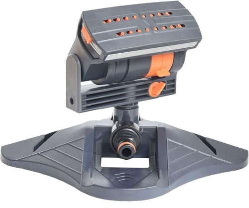 Upgraded Adjustable Sprinkler for Lawns Yards and Gardens with 16 Nozzle Oscillating Heads