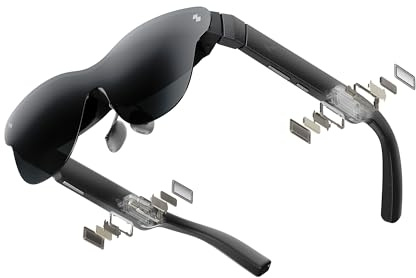RayNeo Air 4 Pro Gafas AR/XR, Pantalla HDR10, Chip Vision 4000, Cine Virtual 201 Pulgadas, Audio por Bang & Olufsen, Gafas 3D para Películas y Juegos para iPhone/Android/Switch 2/Mac/Steam Deck/PS4/5