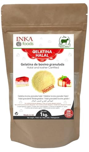 Gelatina granulato HALAL, 250 bloom, aroma neutro - 1 kg