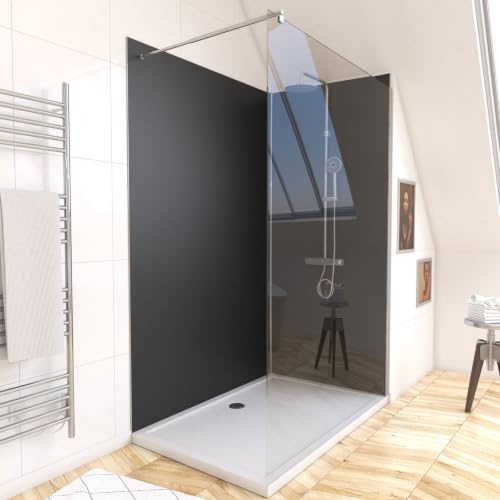PACK PANNEAUX MURAUX NOIR en aluminium avec profile d'angle et finition ANODISE BRILLANT- 90 x 120cm