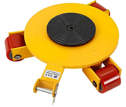 2T Transportfahrwerk Universalradrollen 360° Rädern Gelb Panzerrollen Transportrollen Schwerlastrollen 4400 LBS