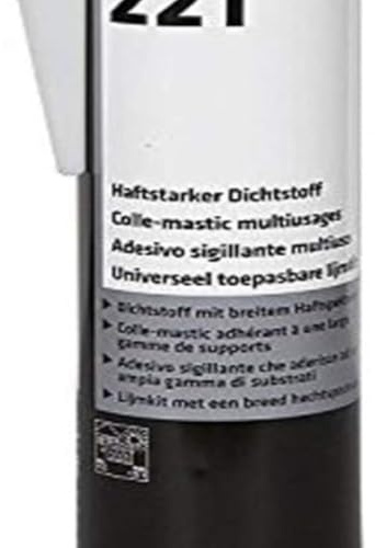 Sikaflex 221 white 300 ml permanently elastic, recoatable, wide range of adhesive properties for homemobiles and caravans