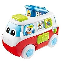 Chicco Van Life, Bilingual Talking Educational Game, Camper Toy, Activity Rich Vehicle, 6 Interactive Buttons, Melodies, Songs and Stories in Spanish and English, Children's Games 1-3 Years Old