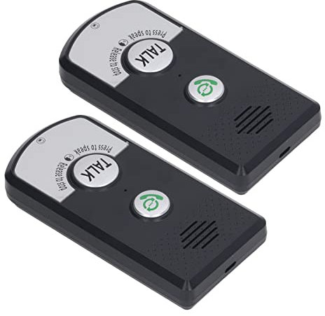Wireless Voice 2Way Intercom Doorbell, Two Way Portable Walkie Talkie Operating at 1000m, Handheld Wireless Intercom System, Home Room to Room Communication System for Home Office