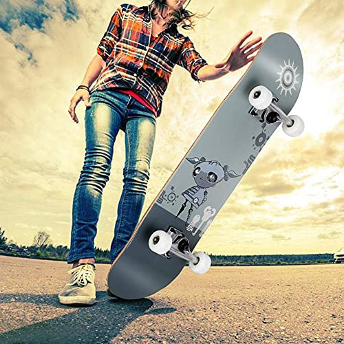 78,5 cm x 20 cm Pro Longboards aus Holz für Teenager, Anfänger, Mädchen, Jungen, Kinder (B)