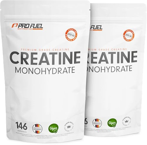 Creatin Monohydrat Pulver 1000g - Kreatin Monohydrat in mikronisierter Qualität - Creatine-Monohydrate optimal hochdosiert - laborgeprüft mit Zertifikat - 100% vegan - für 292 Anwendungen