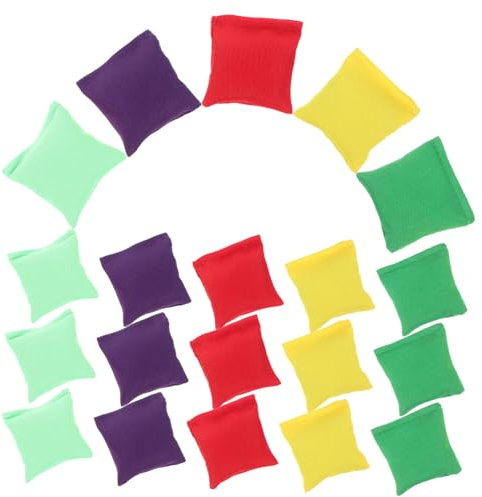 Gogogmee 20st Sandsack Outdoor-Spielzeug Sitzsäcke Werfen Bündeln Spielen Kleine Bohnensäckchen Mini-sitzsäcke -Spielzeug Sitzsack Für Kinder Kleine Sitzsäcke Kunststoffpartikel