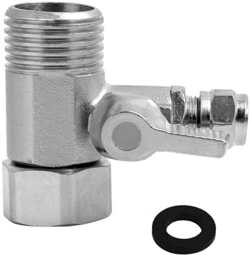 Vanne D'arrêt Adaptateur En T 3/8 X 3/8 X 1/4 pouces, Raccord en Laiton pour Robinet et Tuyau, Tuyau Répartiteur De Robinet De Jardin, pour Jardin, RV, Bateau, Pour Connexion De 2 Appareils ﻿