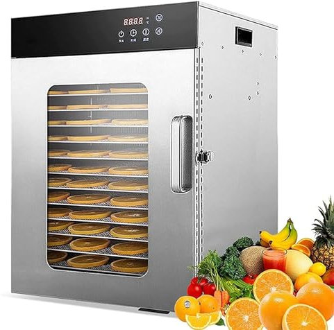 Commercial Electric Food Dehydrator with Digital Timer & Temperature Control, Perfect for Making Beef Jerky, Drying Fruits, Vegetables, and Nuts