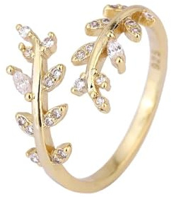 Lehourmast Ring Ringe Damen Bijouterie Herren Damenring Größenverstellbar Gold