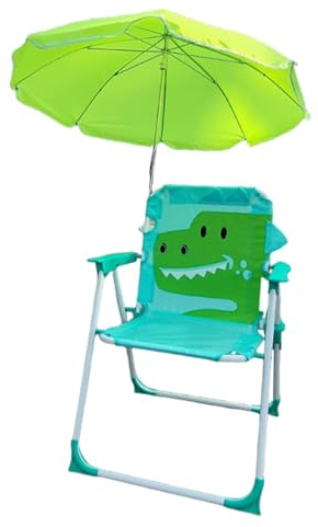 Silla de Playa con sombrilla - Silla de Playa Plegable Plegable al Aire Libre con Paraguas | para Portátiles con Pantalla para Piscina de jardín Picnic